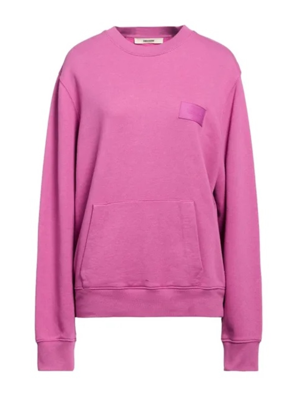 NWT Zadig & Voltaire Unisex Purple Crewneck Sweatshirt with Kangaroo Pocket